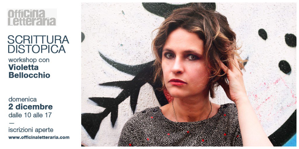 Preparati alla Distopia: il 2 dicembre arriva il workshop con Violetta Bellocchio sulla narrativa distopica - mailchi.mp/966dbd9bd72c/p…

#workshopdiscrittura #violettabellocchio #distopia
