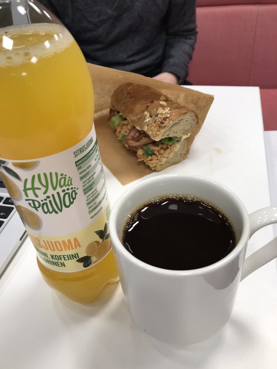 Taazzu1's tweet photo. Double caffeine and sandwich starts the day. #metropoliabusinessschool #businesseducationinenglish #gateway2biz https://t.co/7KEev3zCRi