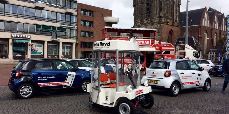 81. Ok a few to fit in before work - here's another Amsterdam ride-sharing EV, this one is the Witkar, backed by cannabis legalisation group Provo