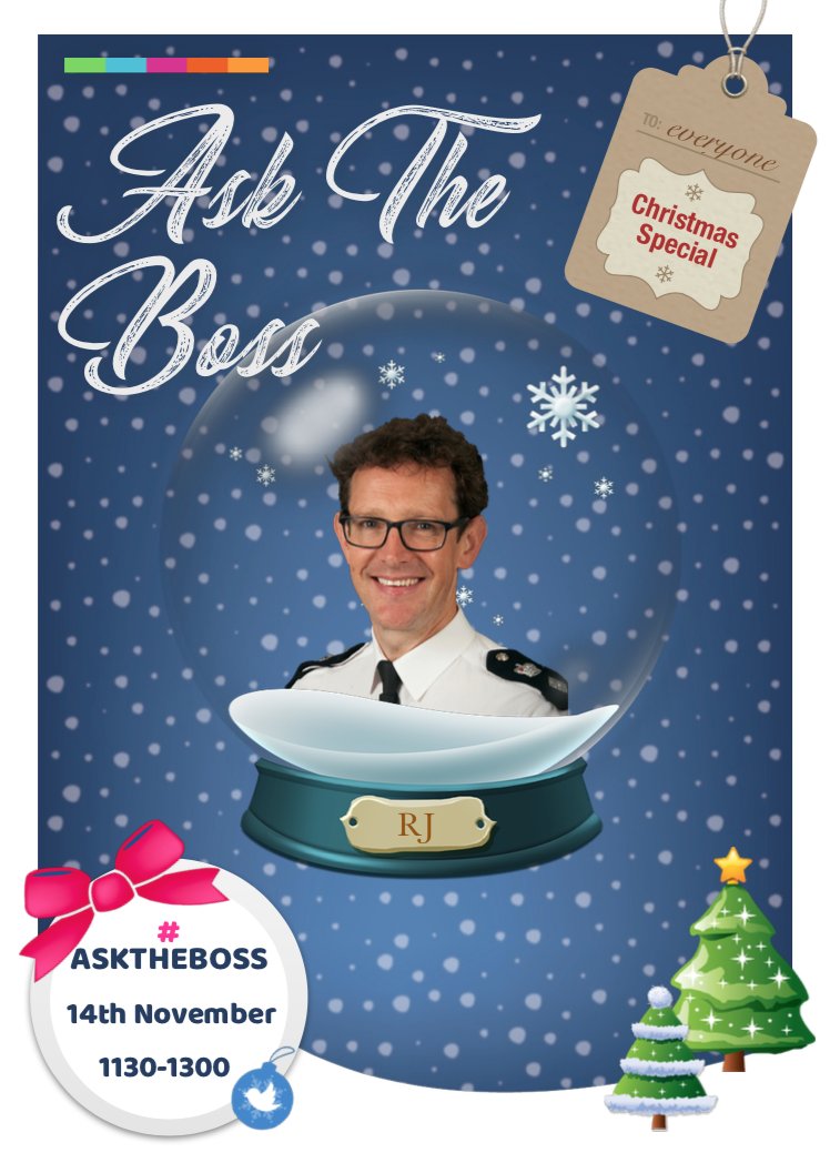 MPSWestminster's tweet photo. Good Morning,
This Wednesday between 1130 - 1300 our borough commander Chief Supt Rob Jones will be answering your questions on policing over the Christmas period.
To put your questions put to him send us a DM with #ATBCW at the start.
#policinglondon #Westminster #asktheboss https://t.co/LpC1oxnMzO