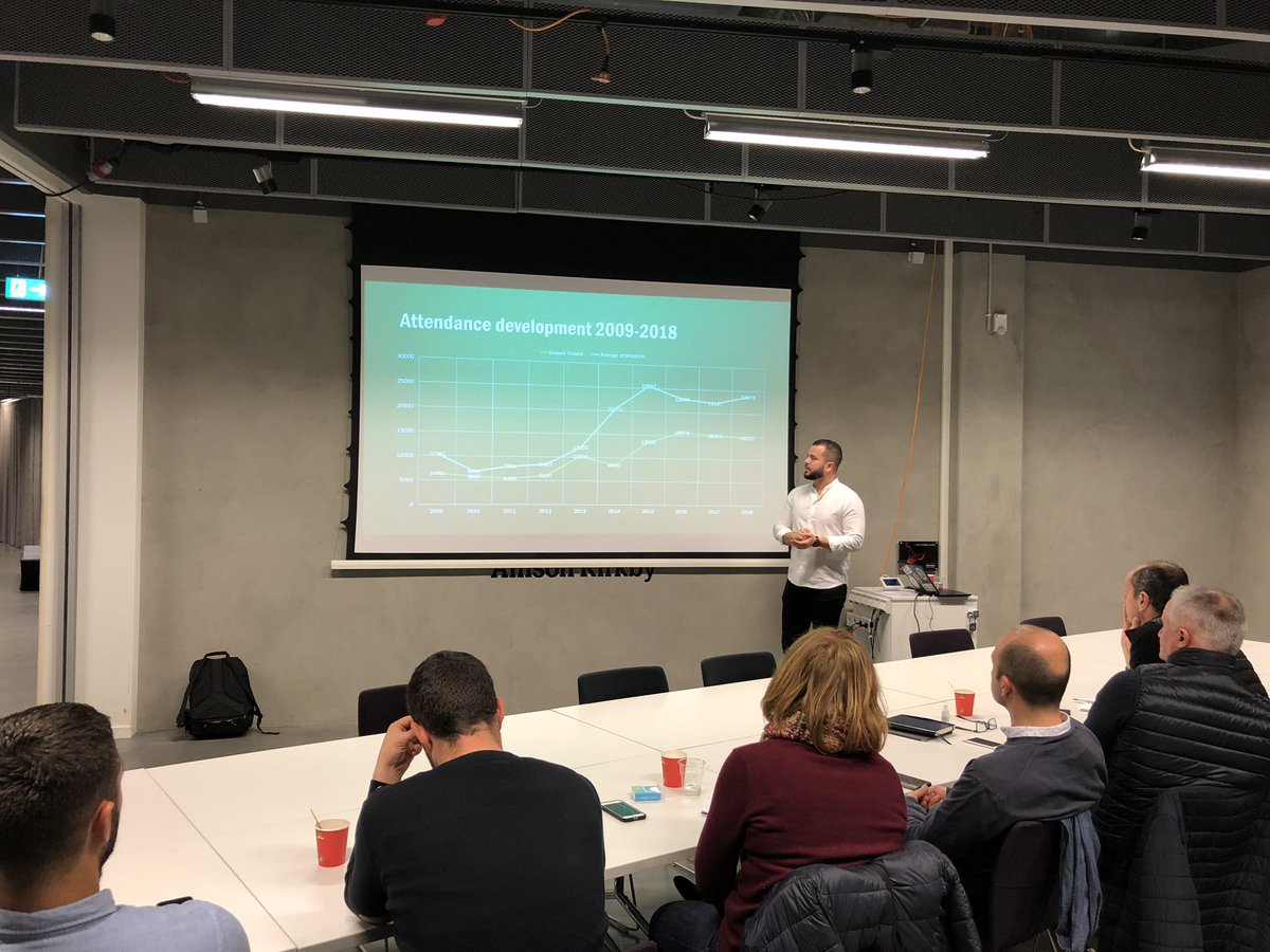 Deputy CEO of <a href="/Hammarbyfotboll/">Hammarby Fotboll</a>, Markus Nilsson presenting the impressive growth of the club and the role of <a href="/Tele2Arena/">Tele2 Arena</a>