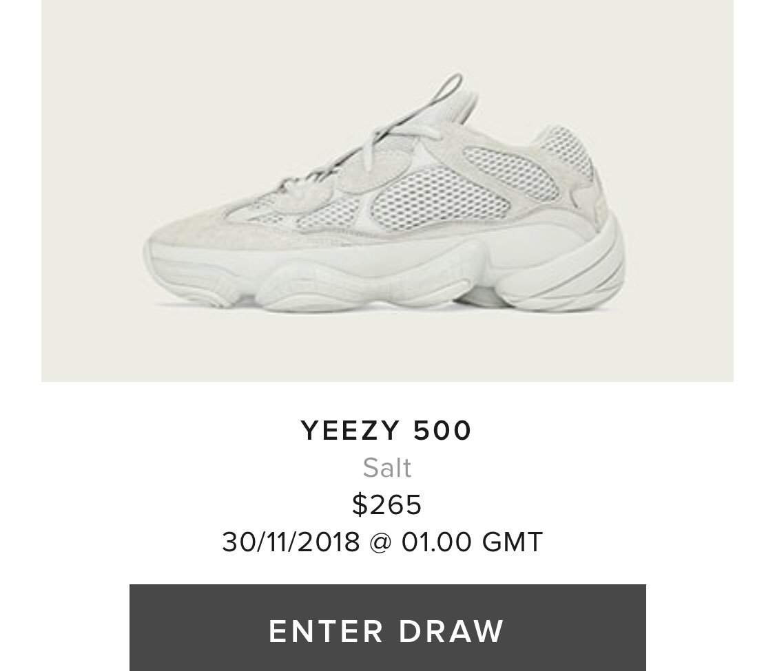 yeezy 500 salt resell price