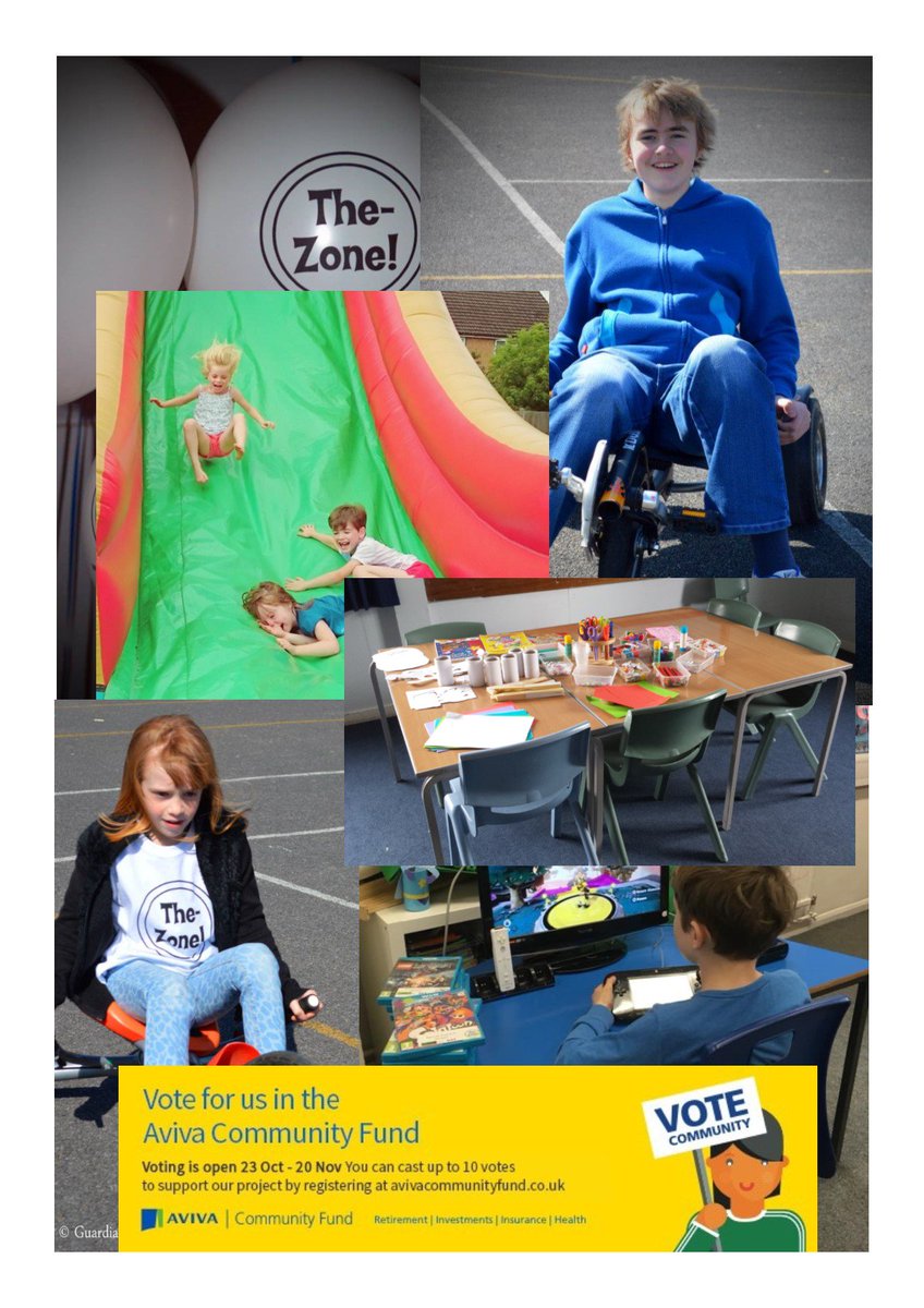 Please VOTE The-Zone! in the Aviva Community Fund and re-tweet.  Autism/additional needs Hants/Surrey borders based in Farnborough. avivacommunityfund.co.uk/voting/project… … Keep our Saturday Zones running!