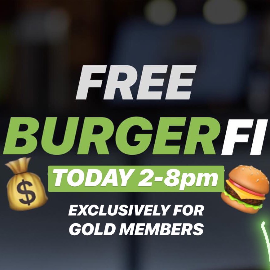 PartyTutorGold's tweet photo. Enjoying free BurgerFi with friends makes you BurgerFriends 🍔🤝

Gold Members enjoy a free cheeseburger from BurgerFi today 2-8pm 🏆 https://t.co/YnfZ1nyb2O