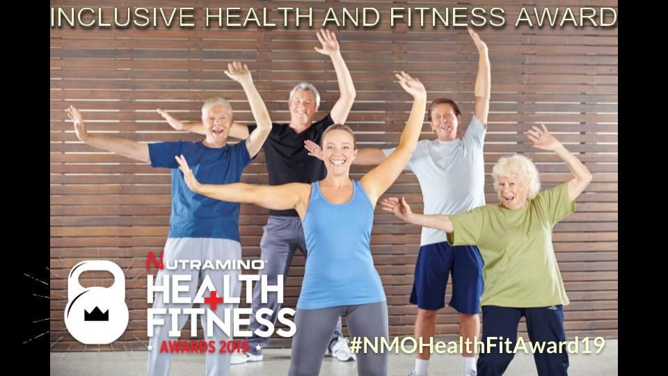 INCLUSIVE HEALTH AND FITNESS AWARD! Recognises a facility that promotes inclusive health and fitness to groups and individuals to create a more inclusive environment. Enter Nutramino Health &amp; Fitness Awards before 9/12/2018 here >> buff.ly/2DtTg9J #NMOHealthFitAward19