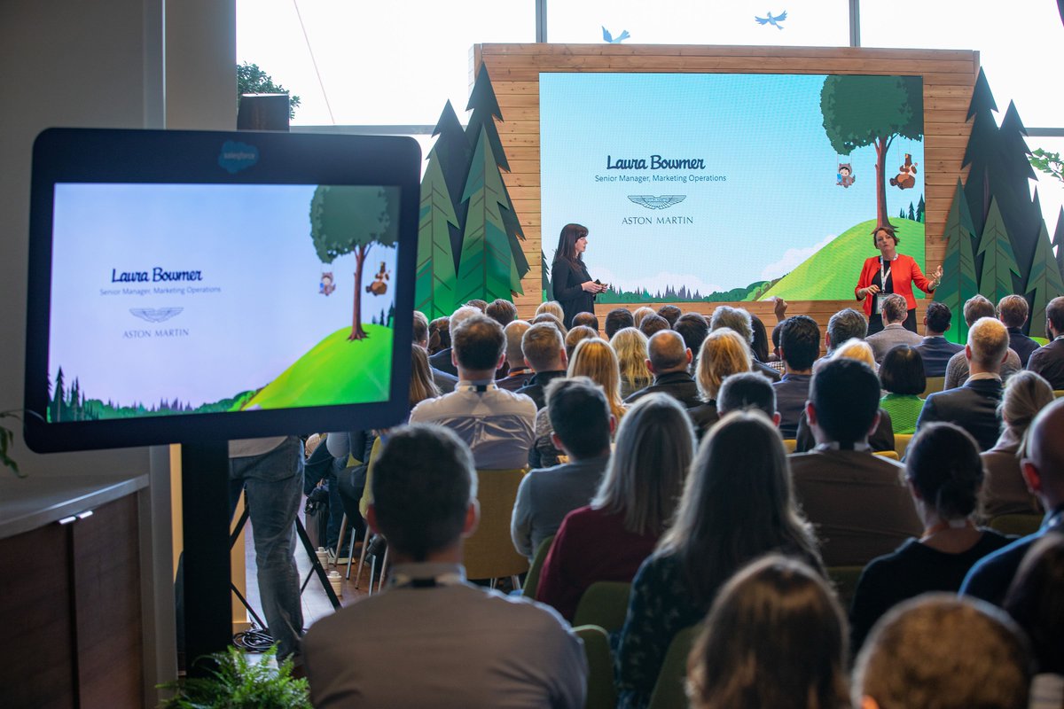 SalesforceUK's tweet image. The #salesforceinnovation week continues. We&apos;re so lucky to hear from @LauraBowmer, marketing manager for @astonmartin
