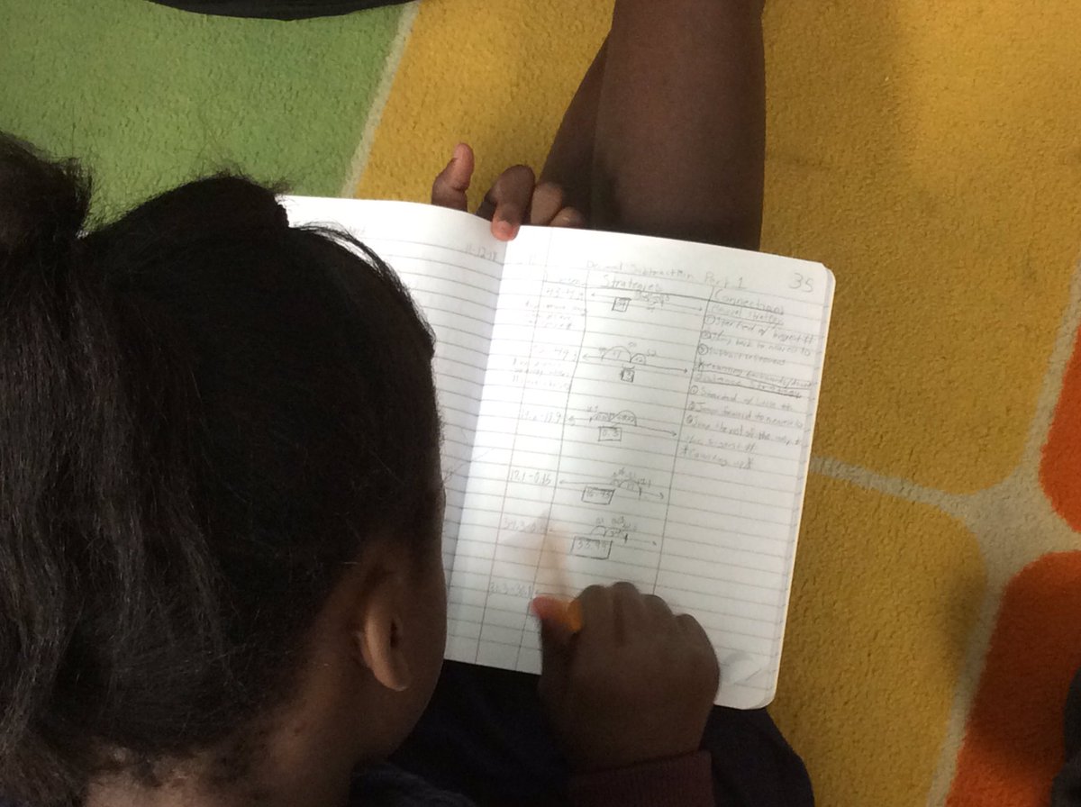 MsBlake5th's tweet image. Kids &amp;amp; I are digging the removal &amp;amp; distance strategies on number lines to subtract decimals! #mathgeniuses @E_B_Ellington