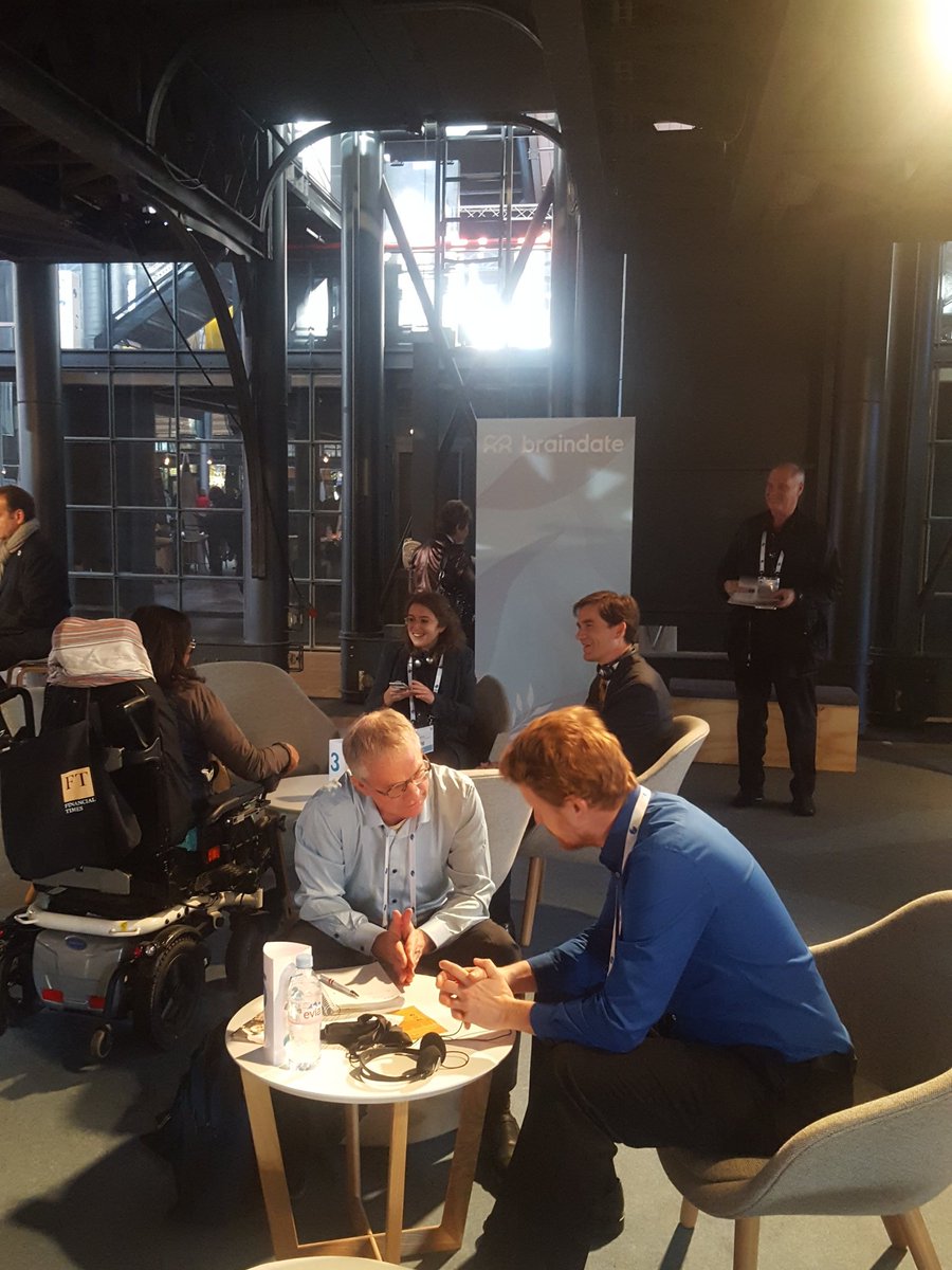 ParisPeaceForum's tweet image. At #braindates, participants are talking about startups, funding challenges and sustainable business models. @e180