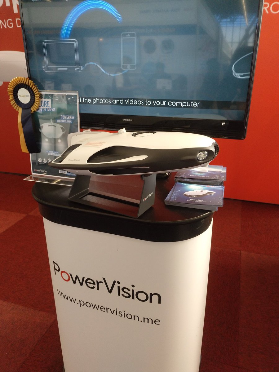 Visto en en <a href="/metstrade/">METSTRADE</a> . ¿Se acabó bucear en cada fondeo para comprobar el ancla ⚓?.Llega el dron submarino!! @PowerVisionme