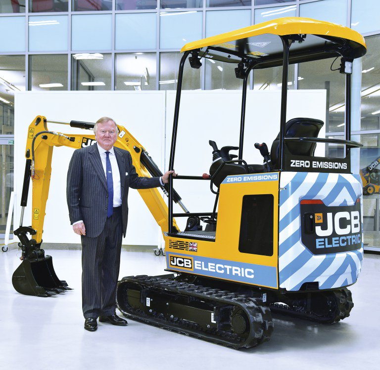 106. Anyway, that's why Jeremy Clarkson won't drive an electric car in 2018 or whatever. Here is JCB's first electric digger.