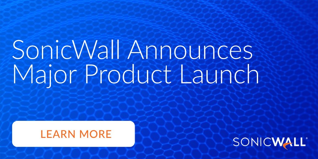 SonicWall's tweet photo. SonicWall announces an expansion of the #CaptureCloudPlatform to include secure SD-WAN, Zero-Touch Deployment, and personalized cyber threat intelligence. #SDWAN #cybersecurity https://t.co/3vvbISCrUB https://t.co/P2yjvwNORf