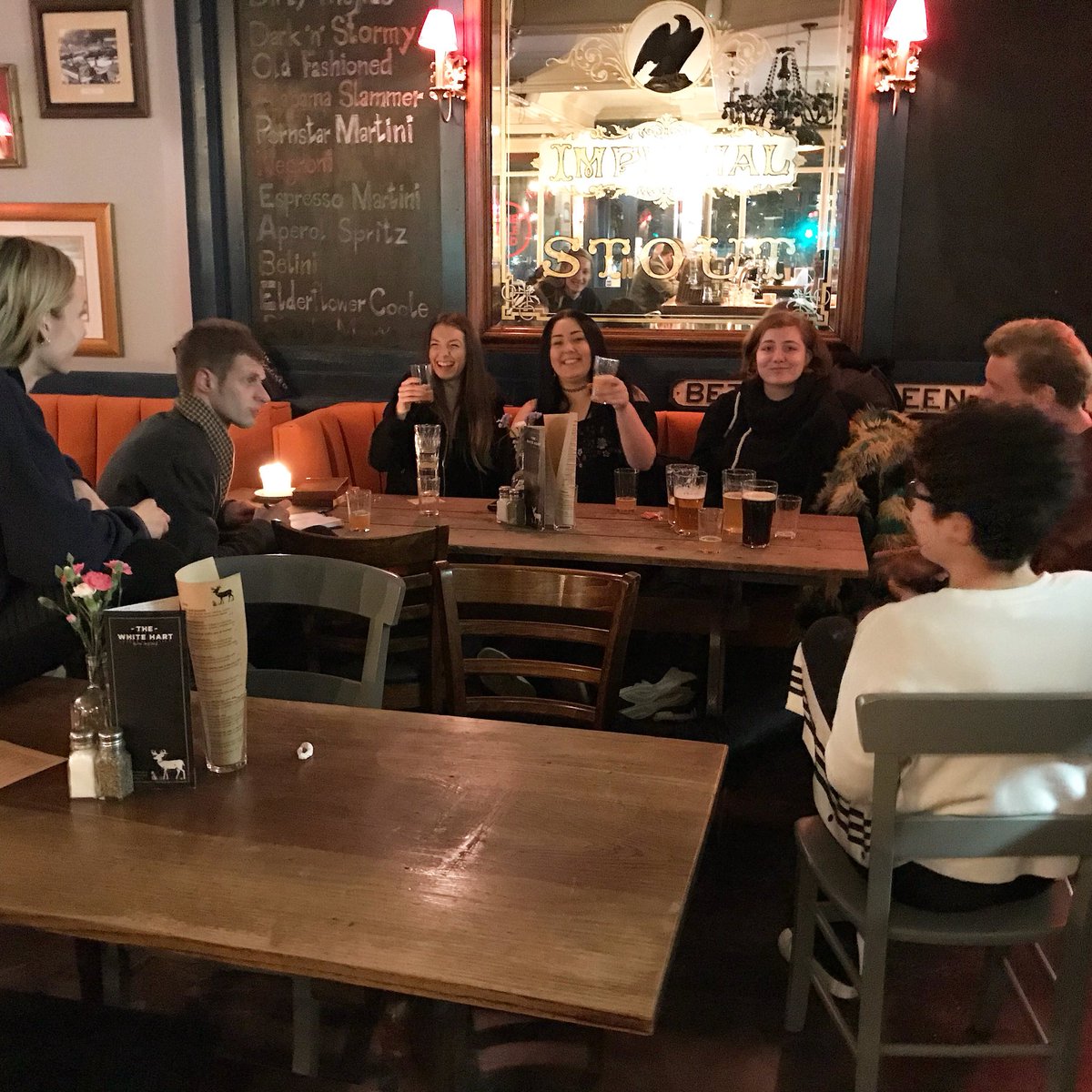 whbrewpub's tweet photo. Having fun at @onemileend beer tasting and training with our head brewer Pierre. 
#onemileend #beertasting #craftbeer #knowledgeispower  #training #funatwork #whitehartbrewpub #craftbeerlove https://t.co/0A2gtdNXSc