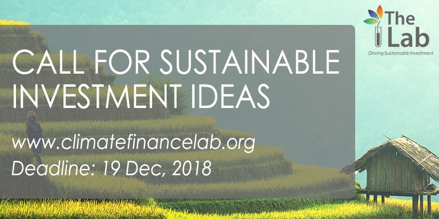.<a href="/climatefinlab/">The Global Innovation Lab for Climate Finance</a> ideas have raised $1.28 bn for climate action. Now seeking new powerful ideas to drive climate investment for #energyaccess #sustainablecities #sustainableag #bluecarbon ➡️ climatefinancelab.org/ideas-landing/