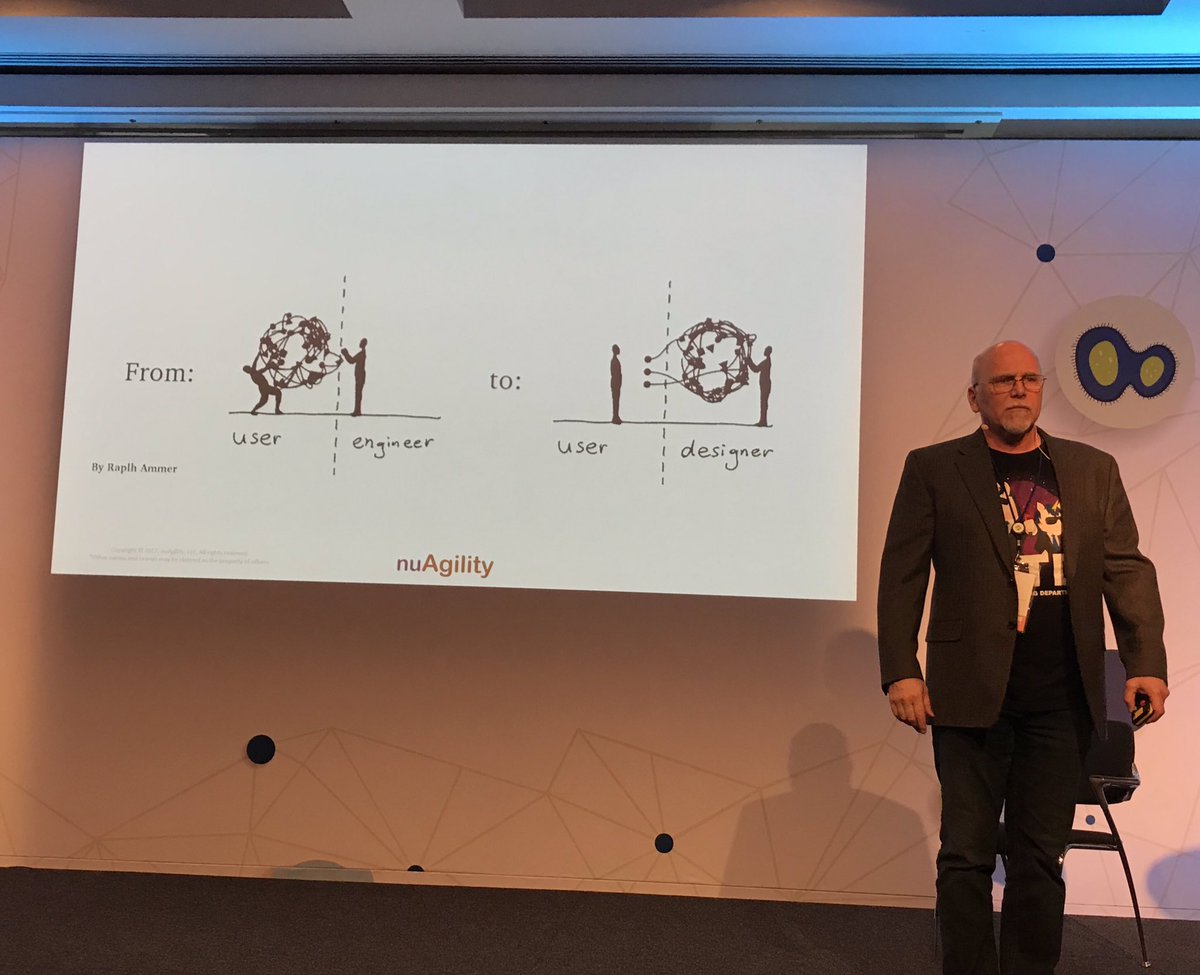 NativeWired's tweet image. We removed the complexity from the user to us.
Earlier we needed to take a training to use our computer.
@elmoray #AgileTD