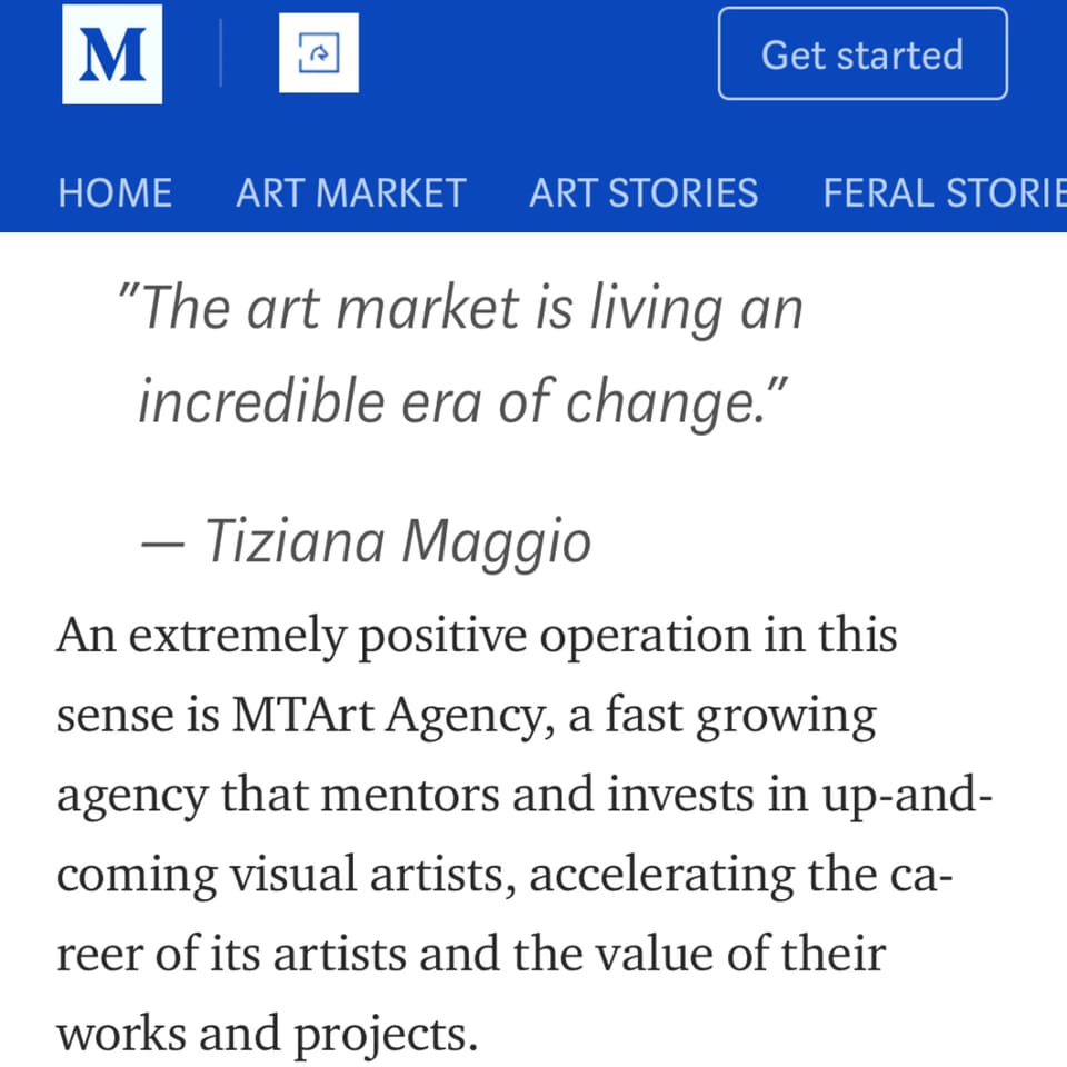 💥Press time!Such a joy when we stumble upon an article on <a href="/FeralHorses/">Feral Horses</a> where we see our agency referenced by art advisor <a href="/tizianamaggio1/">MaggioArtConsultancy</a> as a valuable new model accelerating the careers of artists alongside <a href="/PaceGallery/">Pace Gallery</a> and <a href="/victoriamiro/">Victoria Miro</a> galleries:
blog.feralhorses.co.uk/in-conversatio…