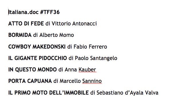 torinofilmfest's tweet photo. #TFFdoc è anche due sezioni competitive capaci di rimettere costantemente in discussione i generi e le nostre visioni del mondo: #InternazionaleDoc (8 titoli, rappresentanti 13 paesi) e #ItalianaDoc (7 titoli, 6 anteprime mondiali) #TFF36 #pressconference #13novembre https://t.co/onzu9KHakv