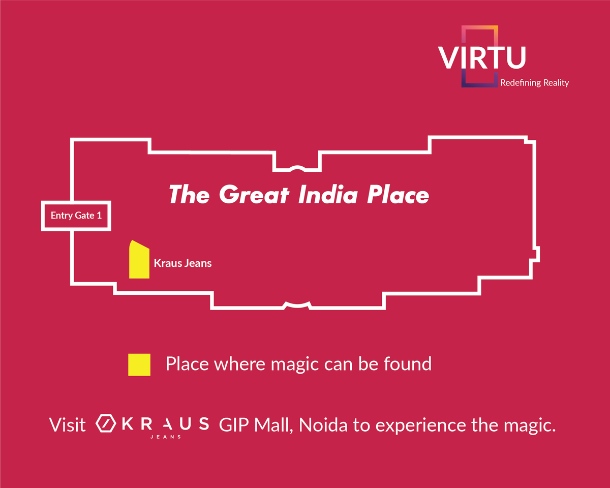 virtuar_in's tweet photo. Ever felt like taking the train to Hogwarts or walking through the closet to Narnia? Of course, you have. While we cannot get you on the magical train, we can take you to the next best thing. If you're on a quest to find magic, you should visit Kraus Jeans at the GIP Mall. https://t.co/97ifmIcdyo
