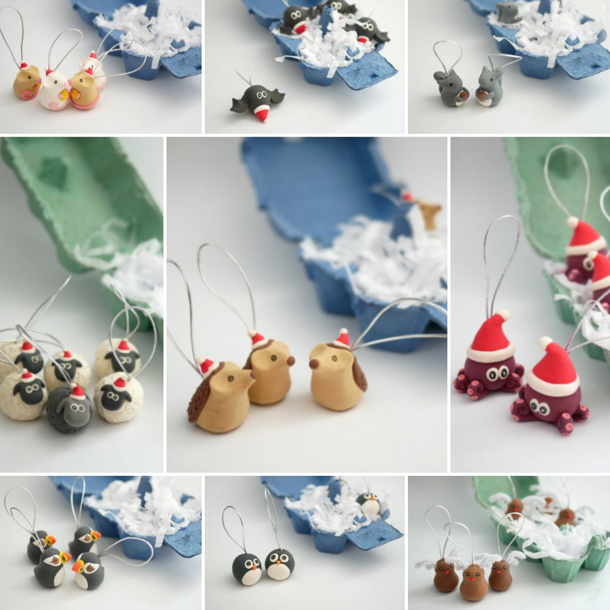 Silverpasta's tweet photo. Some of the best sellers this year so far...which ones are your favourite? 🐙🐧🐁🦇🐑🦊 https://t.co/YM9quVcIhM