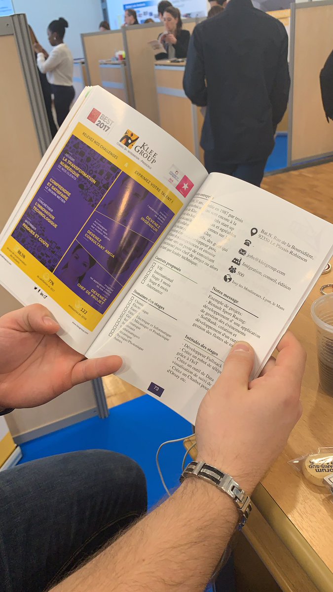 Charlott_TR's tweet photo. Viiiitttteeee venez rencontrer @Klee_Group sur le @ForumParisSud de @Polytech_upsud !!! On vous parle de nos stages, nos offres et de notre Hackathon! #hackathonklee https://t.co/OY2d1OZ9yr