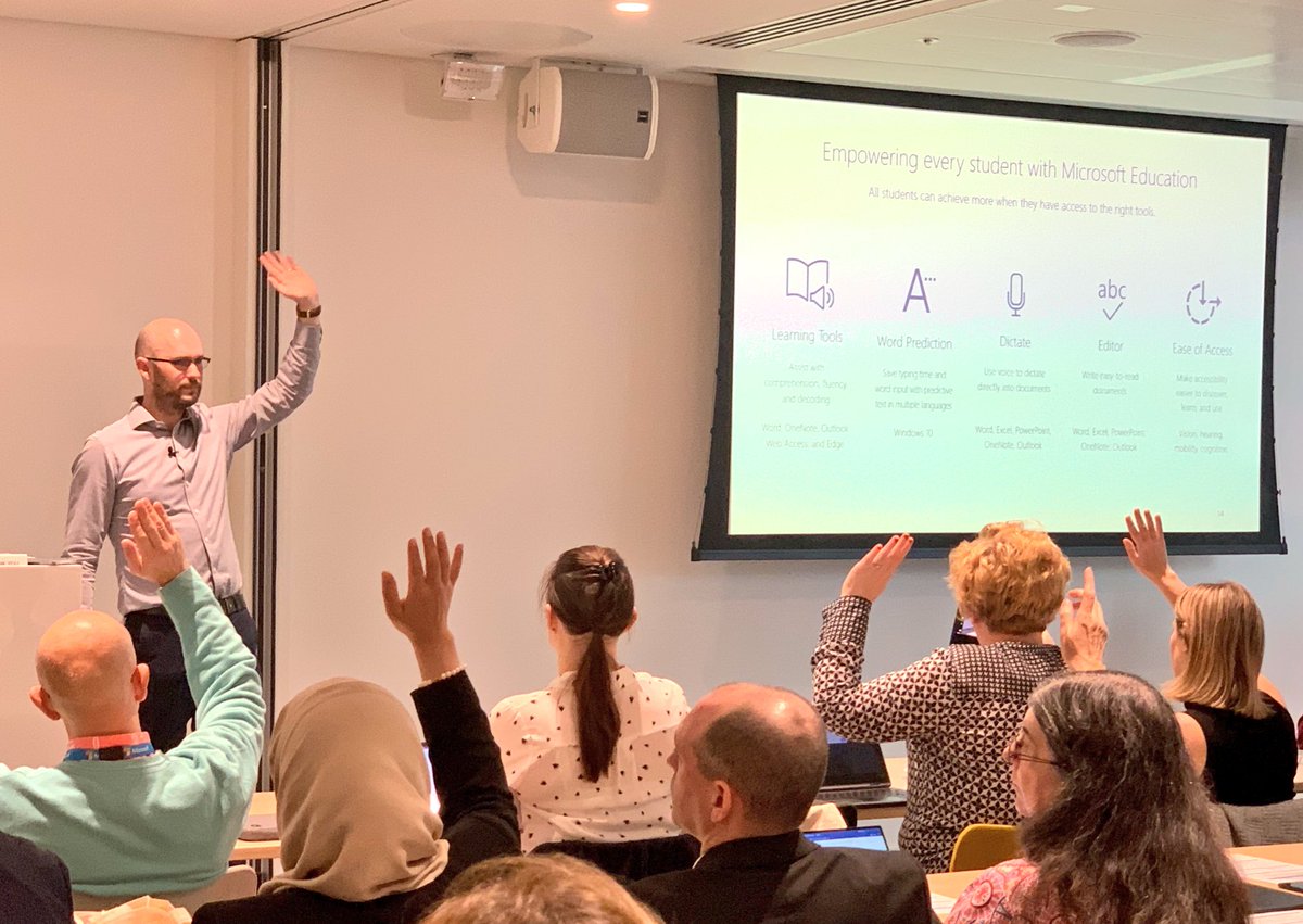 Callum_MSFT's tweet image. If you tell anyone anything about today, tell them about our Learning Tools. Our tools enable personalised learning, and empower ALL to achieve more. I am immensely proud to work for a company with such a dedication to accessibility and inclusion #MSBootcamp #MicrosoftEDU