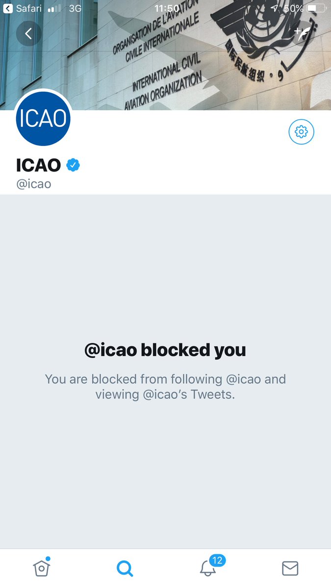 Kevin Anderson on Twitter: "Just noticed that I've been blocked by the international civil aviation authority @icao Have others working on aviation emissions also been blocked? Appears to be that their commitment