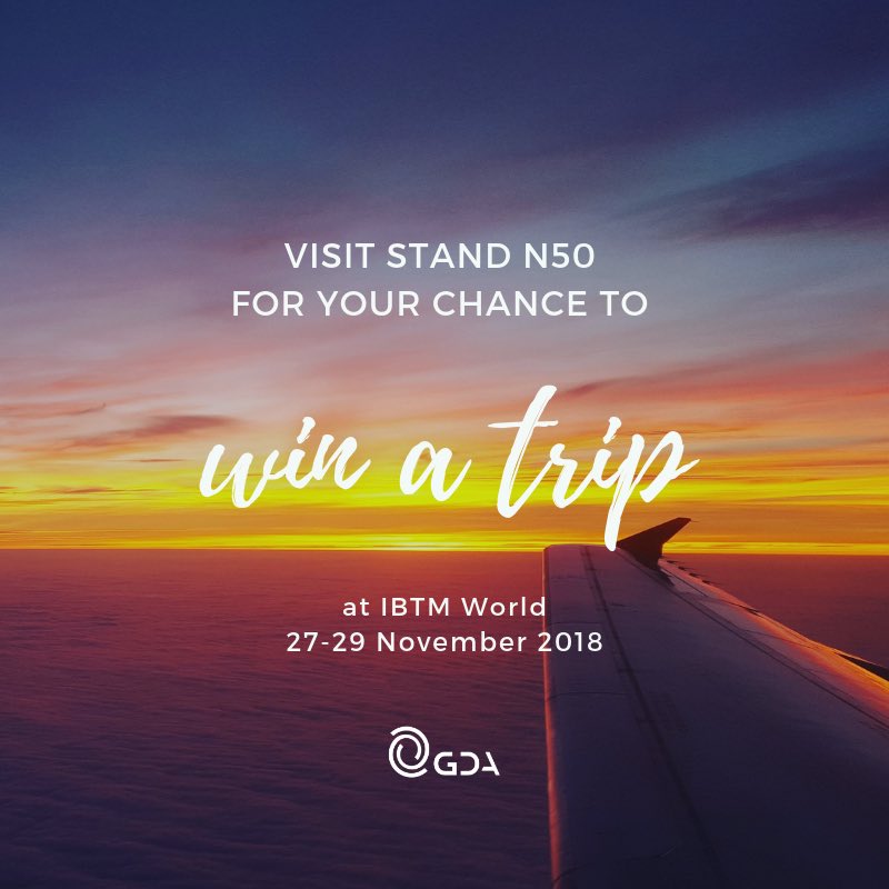 GDA_MICE's tweet photo. We’re excited to announce we’re giving away trips of a lifetime to Cuba, Greece &amp; South Africa @IBTMevents in Barcelona! Simply visit our Stand N50 to enter the draw. @MiceCuba @GiltedgeDMC #ibtmworld 🇨🇺 🇬🇷 🇿🇦 https://t.co/Ut7m9bYQSi https://t.co/tTCQKbWDVv