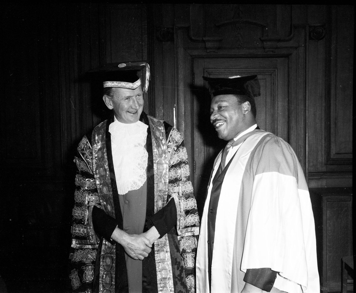 51 years ago to the day (13 November 1967), Newcastle University awarded Dr Martin Luther King an honorary degree, the only UK university to do so in his lifetime bit.ly/2qKPU9Y