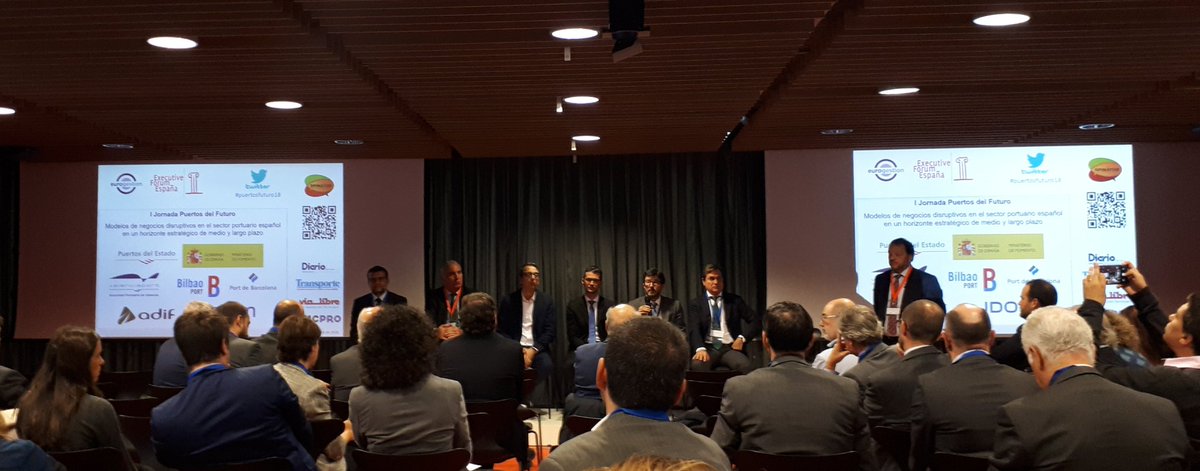 Empieza una interesante mesa redonda como conclusión del #puertosfuturo18 en <a href="/exeforum1/">Executive Forum</a> donde <a href="/tsystemscom/">T-Systems</a> <a href="/TSystems_Iberia/">T-Systems Iberia</a> participa para seguir en la necesaria re-Evolucion de nuestros puertos