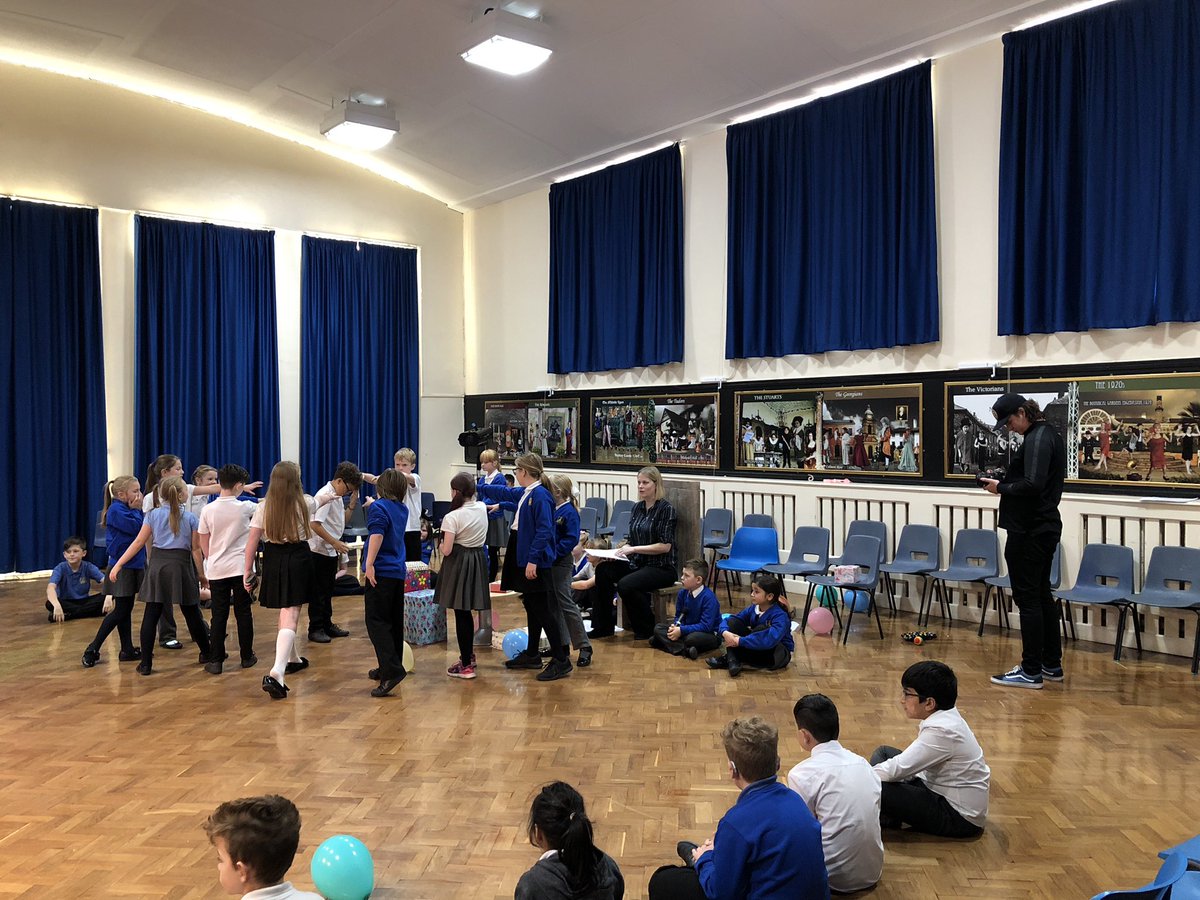 JackAllTV's tweet photo. Filming with a very special group of young actors today...

@HillstonePS have kindly opened their doors for us to film with our friends at @Artsmarkaward &amp; @ace_national, and we can’t wait to show you what’s in store!👀 https://t.co/dmqLfYPoT6