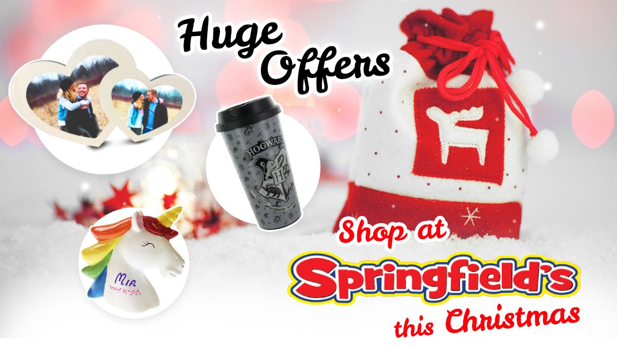 Shop with Springfield's this Christmas! Follow us throughout the festive season to save BIG on stunning gifts! There's something for everyone! #springfields #gifts #blackpool #87RT