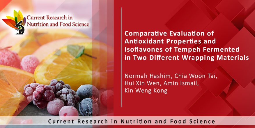 Comparative Evaluation of Antioxidant Properties and Isoflavones of Tempeh Fermented in Two Different Wrapping Materials
#UniversitiPutraMalaysia ( UPM ) #Malaysia
bit.ly/2LQtufC