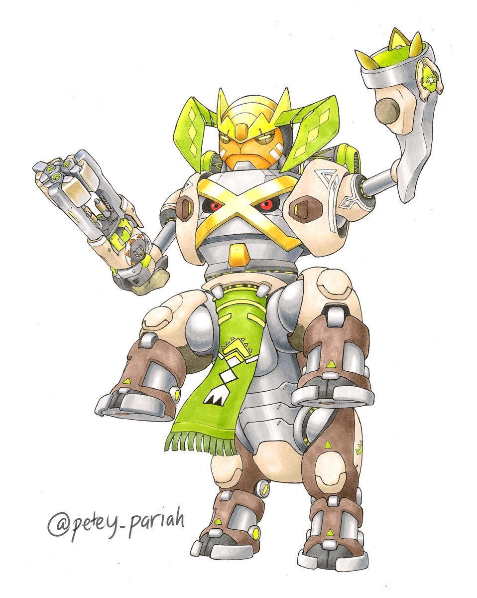 Petey_Pariah's tweet photo. This was a tough one... It's Orisa X Terrakion & Metagross! Being a robot allowed for a lot of flexibility so I hope you don't mind me breaking the rules of anatomy this time round.
The next mashup will be during the Christmas season so "it's gotta be Mei" -*NSYNC
#pokewatch https://t.co/ziZ5aoZrw6