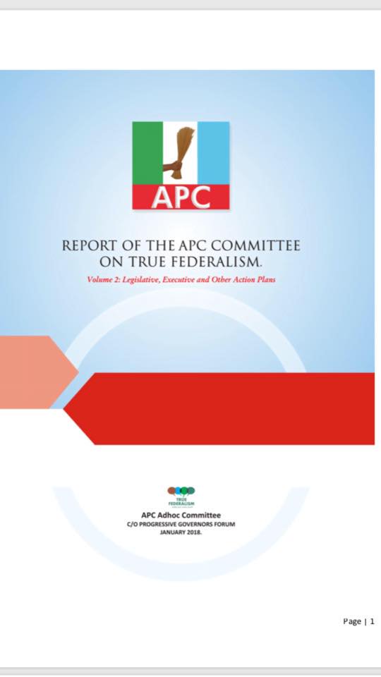 tonyosborg's tweet image. "There are too many people talking lazily about restructuring"-Buhari

Is @MBuhari aware that his party @APCNigeria organized a committee consultation headed by @elrufai which came up with an acceptable meaning of restructuring?
Why has the party refused to implement that report?