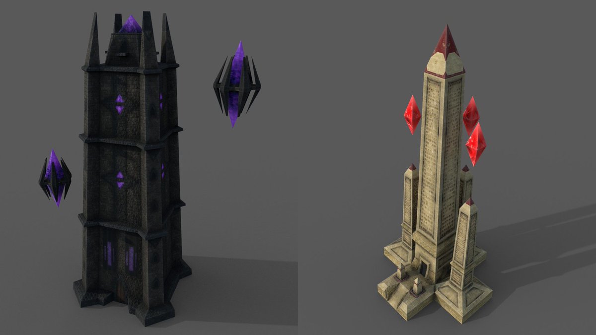 A pair of really lowpoly magical towers, they were part of an old project...I have so many unfinished things...

#3D #Art #3dmodel #Magic #Tower #Lowpoly #substancepainter