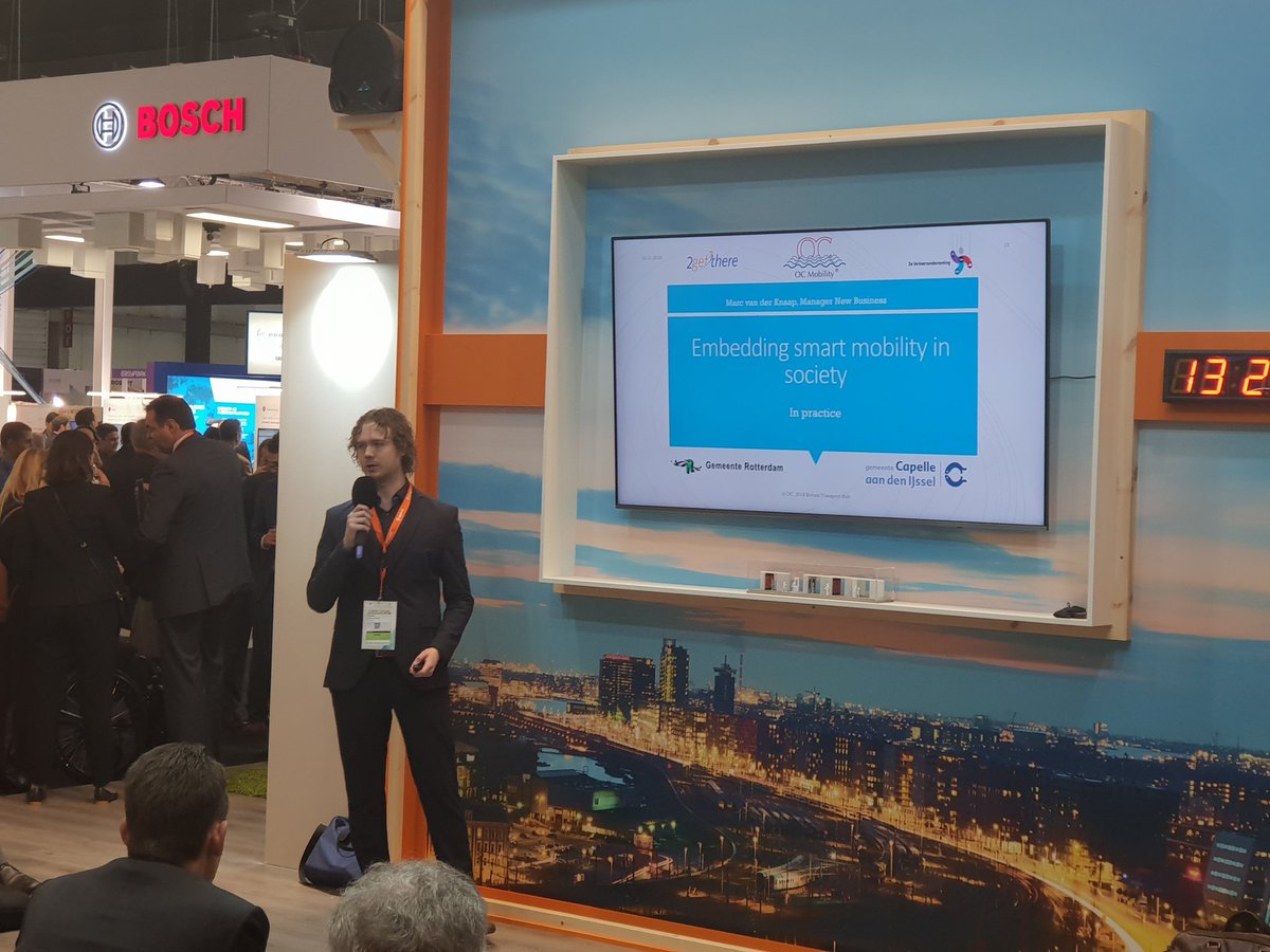 guusderks's tweet photo. Live at the Dutch pavilion; OC Mobility &amp; 2Getthere about self driving Vehicules. #NLSCE18 Barcelona SCWE https://t.co/1iMvzLCaIF