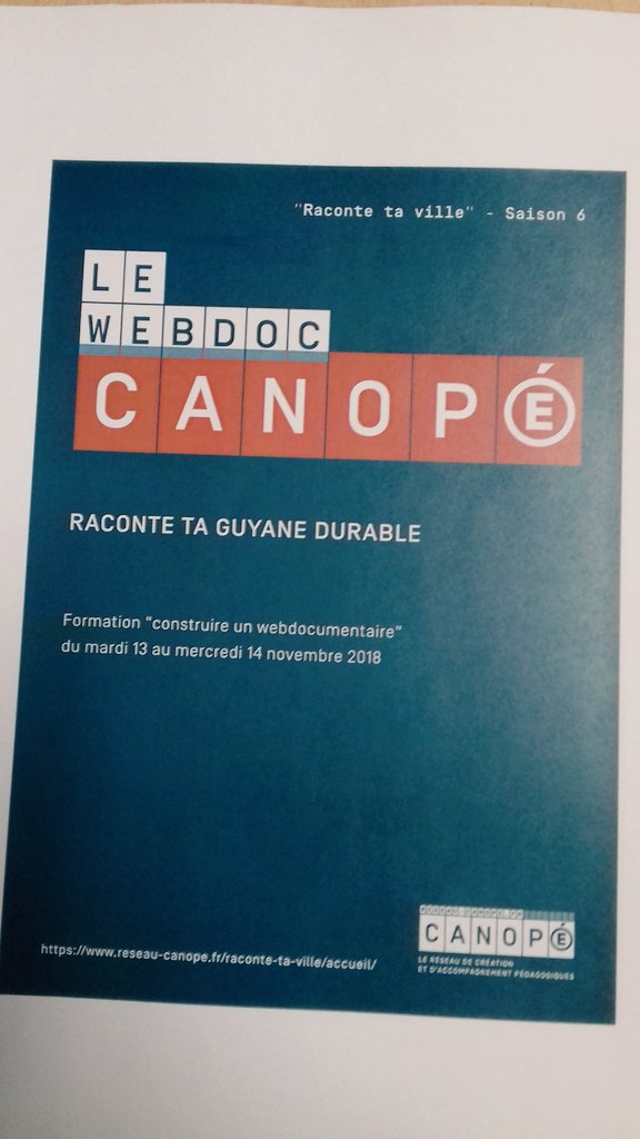 canope_973's tweet image. Formation #webdocumentaire à l&apos;Atelier @canope_973 #EDD #ODD #RaconteTaVille #RaconteTaGuyane #durable 📹