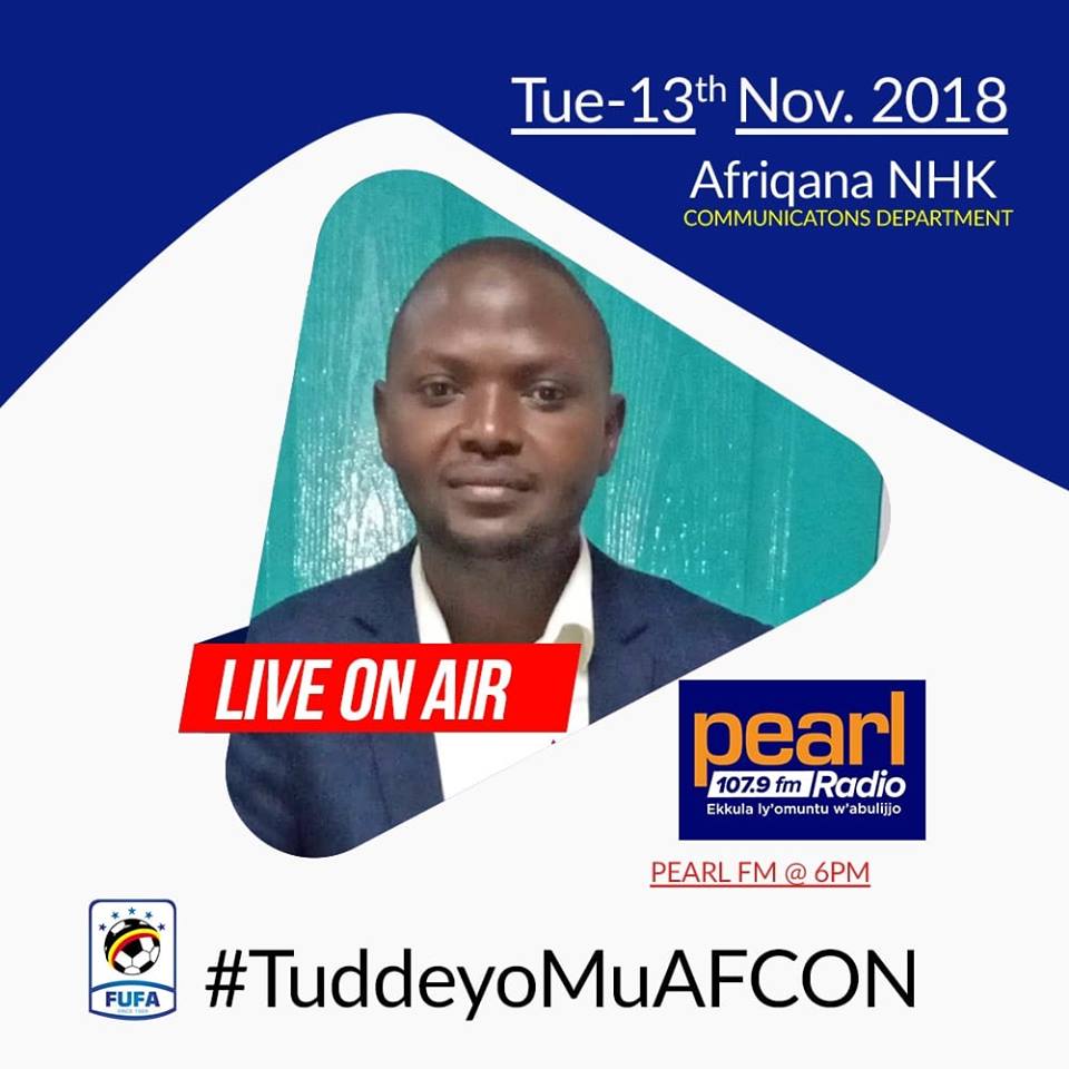 PearlOfAfricaRadio (@pearlfm1079) on Twitter photo Ask <a href="/UgandaCranes/">Uganda Cranes</a> Vs Cape Varde related question.....
And listen to #ThePunditDesk ⚽️sports Show 6-7pm today.
<a href="/OfficialFUFA/">FUFA</a> <a href="/BidcoUganda/">Bidco Uganda Limited</a> <a href="/StarTimesUganda/">StarTimes Uganda</a> Ask <a href="/UgandaCranes/">Uganda Cranes</a> Vs Cape Varde related question.....
And listen to #ThePunditDesk ⚽️sports Show 6-7pm today.
<a href="/OfficialFUFA/">FUFA</a> <a href="/BidcoUganda/">Bidco Uganda Limited</a> <a href="/StarTimesUganda/">StarTimes Uganda</a>