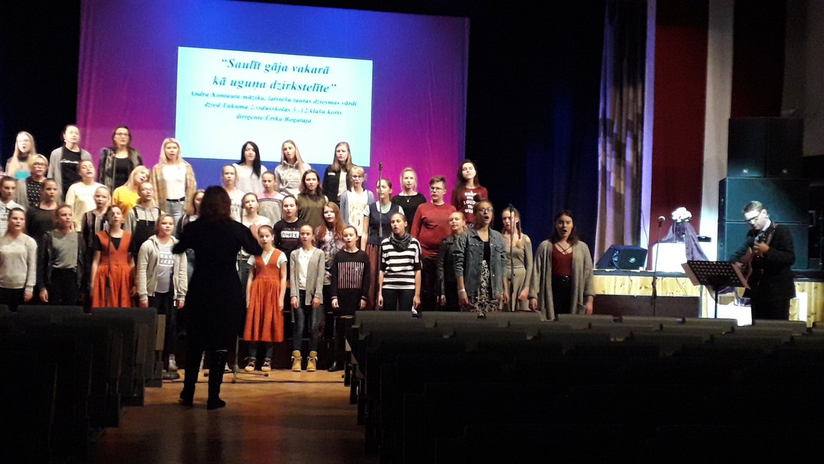 TukumaIP's tweet photo. @TukumaIP ir koncerta ģenerālmēģinājumā. Tiekamies šodien #Tukumapilsētaskultūrasnamā plkst.18.00 muzikālā dziesmu un deju spēlē-koncertā,kas veltīts Z.A.Meierovica pieminekļa atklāšanai,kurā piedalīsies #Tukuma #Engures novadu izglītības iestāžu dziesmu un deju kolektīvi https://t.co/JBchHeOeuc