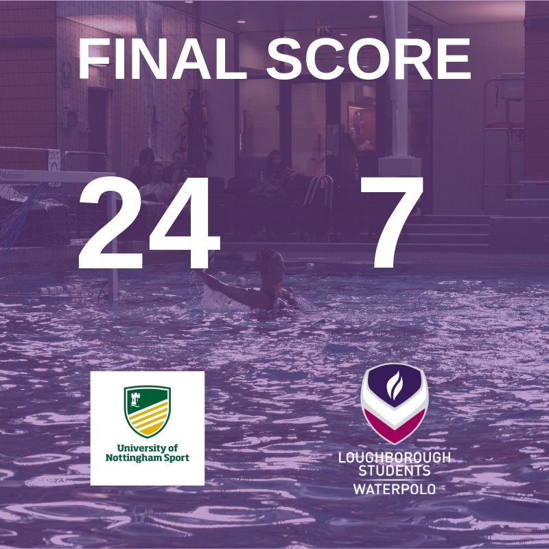 Unfortunate loss for Loughborough W1 against Nottingham W1 from Saturdays game, lets see what tomorrow holds...

#BUCS #LboroFamily