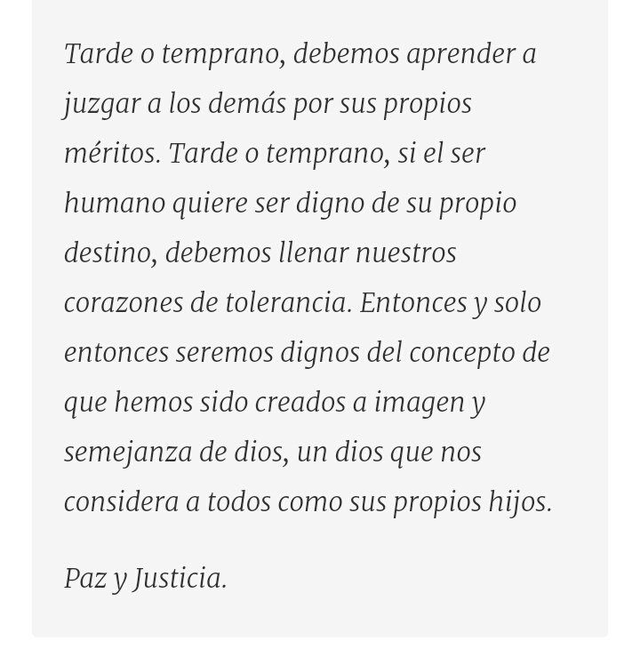 ByChanchi's tweet photo. “Tan cierto hoy como lo era en 1968. Paz y justicia.” / As true today as it was in 1968. Pax et Justitia - @RealStanLee
#StanLeeDEP
https://t.co/mwCpu0uFCP