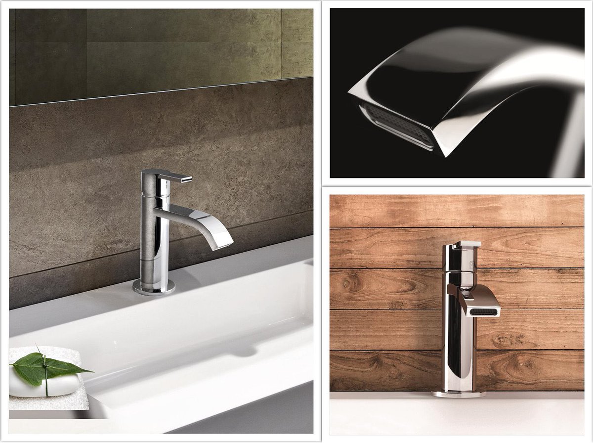 The perfect match between straight, geometrical lines and soft curves - IKO #minimalchic #bathroomdesign #madeinitaly