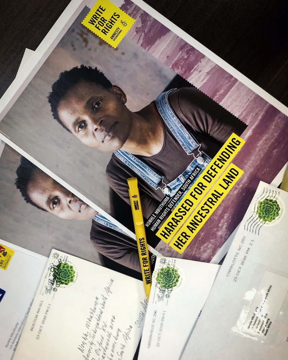 AmnestySAfrica's tweet image. You’re writing letters and changing lives! ✊🏽 

The first posted letters from #w4r18 have been delivered from across the globe. 

To find out how to get involve, visit  writeforrights.amnesty.org.za #amnestyaction
