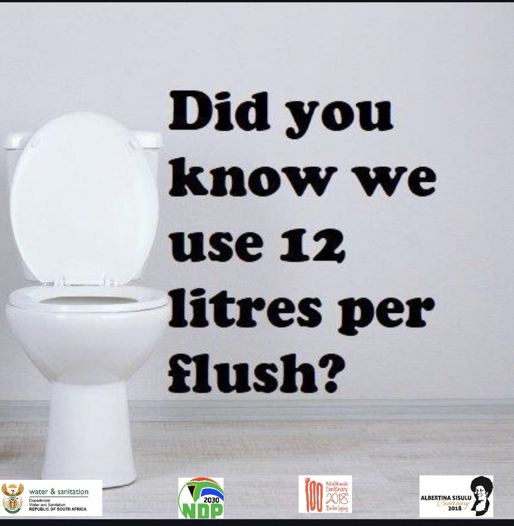 Did you know we use 12 litres per flush? #WisdomTuesday