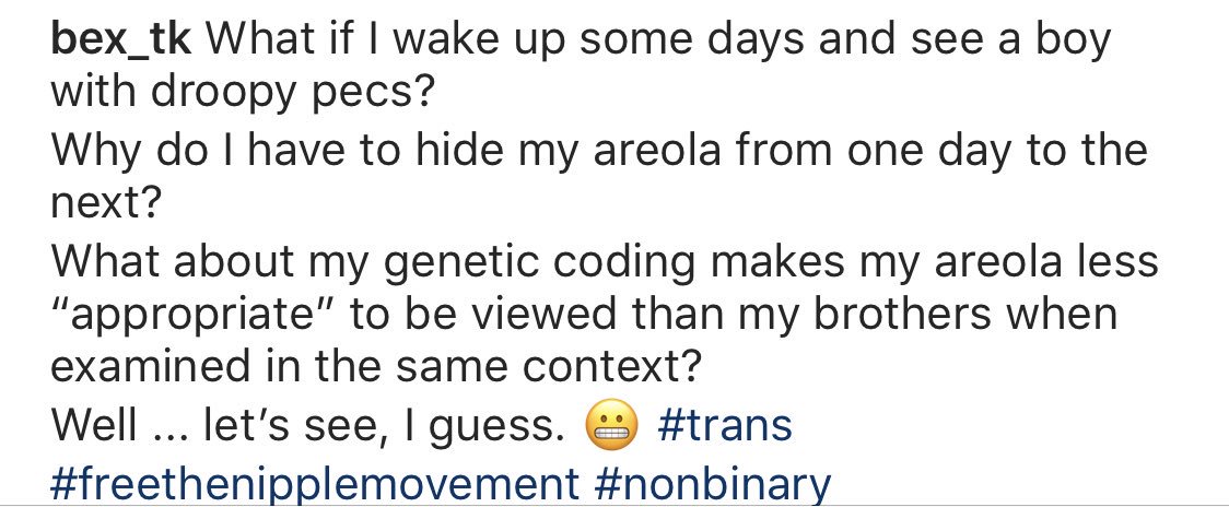 IBexWeBex's tweet photo. Hey @instagram !! I would love to have a chat about gender and your community guidelines! What’s the best way to make that happen?? https://t.co/Zm2wdIjmLE