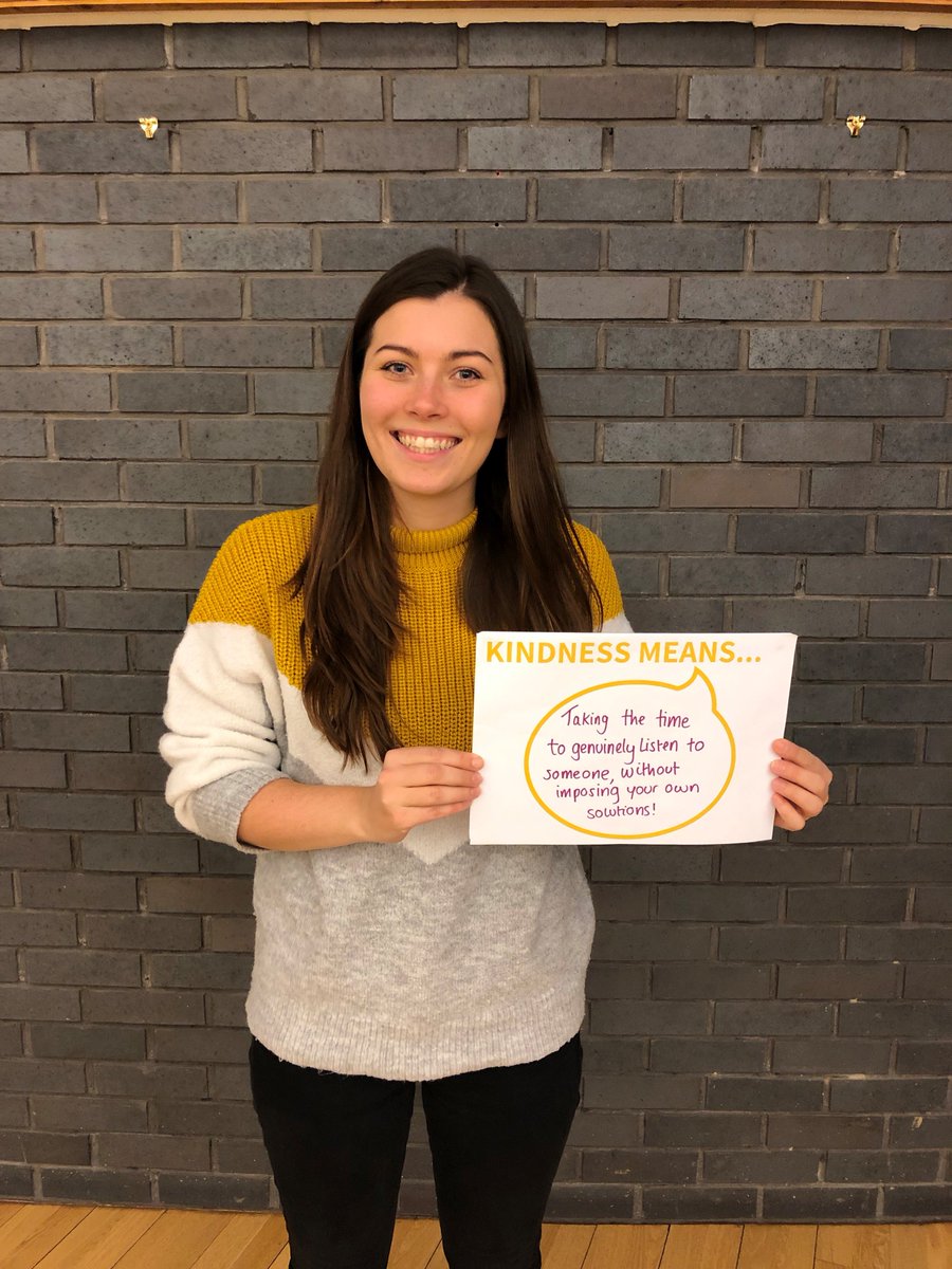 CarnegieUKTrust's tweet photo. What #kindness means to the @CarnegieUKTrust team! @Rachel_CUKT, @Jenny_Carnegie, @Anna_CarnegieUK and @Ben_CarnegieUK #WorldKindnessDay https://t.co/KO99s0TByx