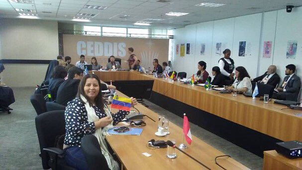 #EnFoto 📸 | Venezuela 🇻🇪participa en Reunión 2018 del Comité para la Eliminación de todas las formas de Discriminación Contra las Personas con Discapacidad (CEDDIS), en Brasil 🇧🇷. Presidenta de @misiondrjgh y <a href="/conapdis/">Conapdisvenezuelaoficial</a> <a href="/sramirez_fp/">Soraida Ramirez</a>