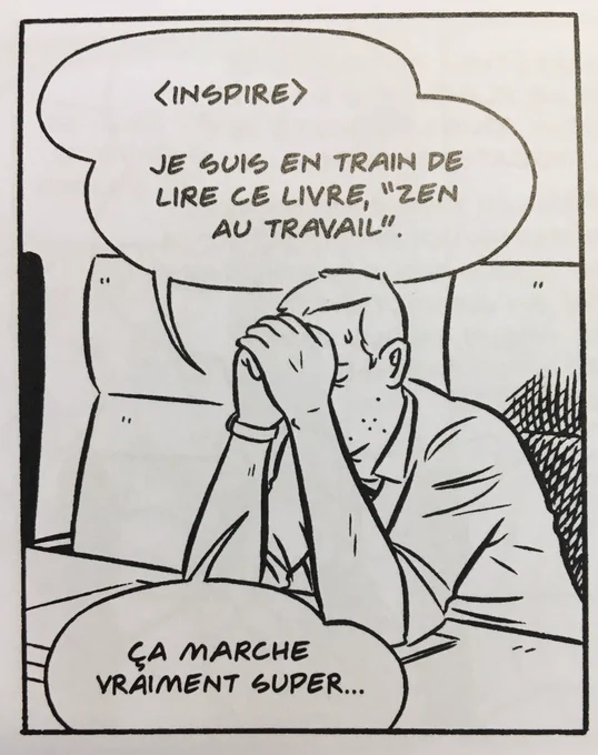 Deux cases successives extraites de « Ce que font les gens normaux », de Hartley Lin, @EditionsDargaud en janvier 