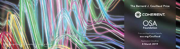 OpticaWorldwide's tweet image. The #OSAFoundation &amp;amp; @CoherentInc have partnered to create the Bernard J. Couillaud Prize. The prize provides the opportunity for early-career OSA members of to pursue a project in science and applications of #UltrafastLasers. ow.ly/AWio30mBAJc #LaserPhysics