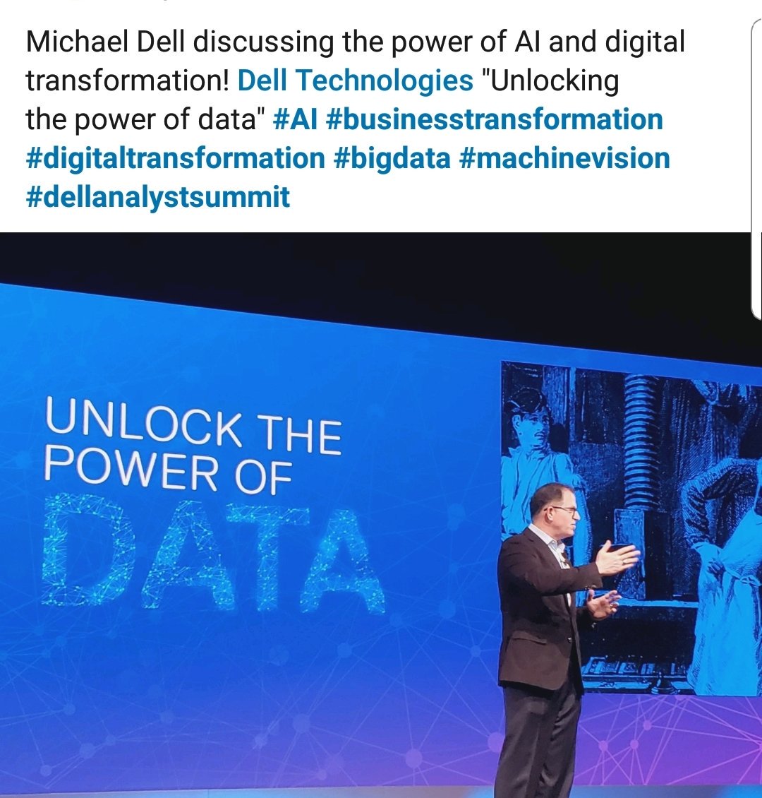 stephatkins's tweet image. #DellAnalystSummit @DellTech @DellEMC I agree with @MichaelDell There will be more computing at the EDGE in the future, than in the #cloud driven by #intelligentdevices #IoT #IIoT #AI #ML #DL #edgecomputing