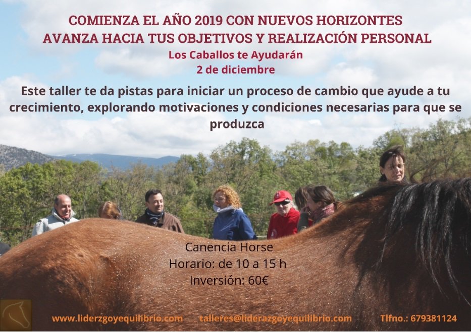 CoachLiderazgo's tweet image. 🐎🐎💡💡Comienza el año 2019 con nuevos horizontes, avanza hacia tus objetivos y realización personal. Los caballos te ayudarán #tallerescrecimientopersonal; #coachingconcaballosmadrid; #conseguirobjetivos